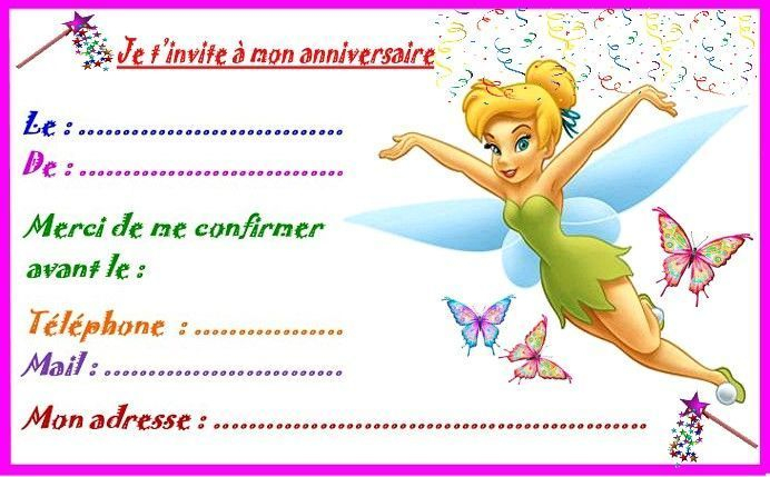 Invitation Anniversaire pour Carte Invitation D Anniversaire À Imprimer Gratuite