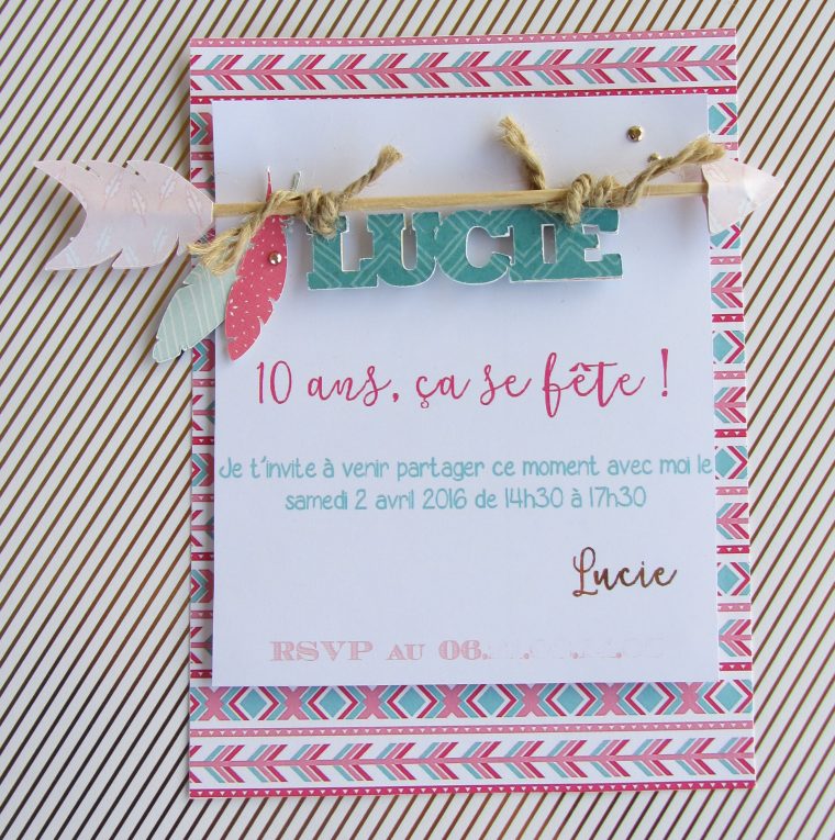 Invitations Anniversaire Ethnique destiné Modele Invitation Anniversaire