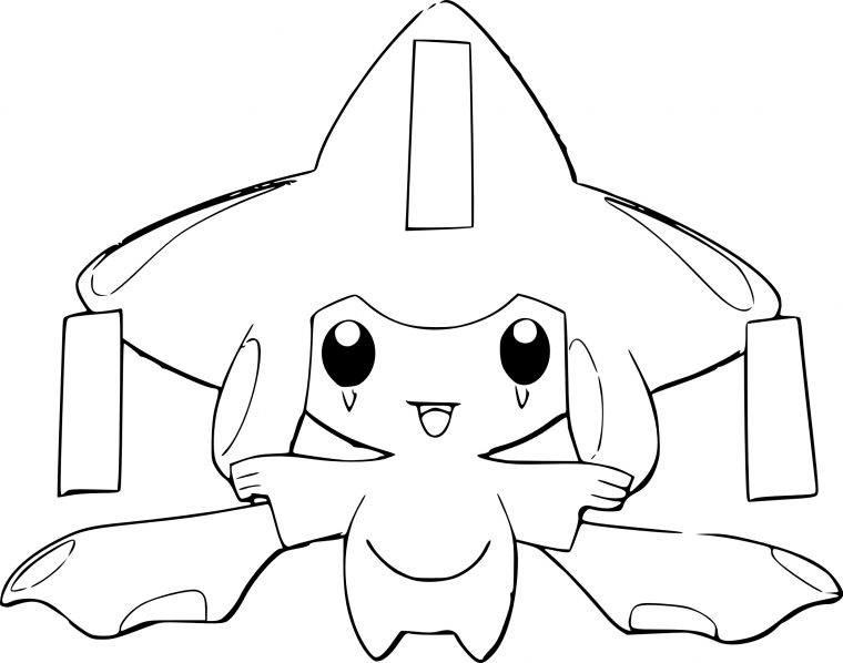 Jirachi : Coloriage Jirachi Pokemon À Imprimer Et Colorier tout Coloriage Imprimer Pokemon