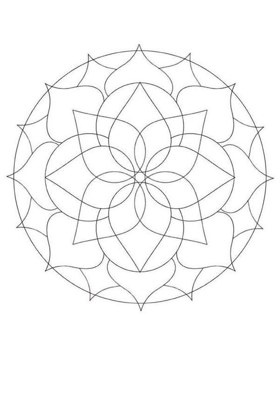 Jolie Mandala Style Rosace, À Colorier Avec De Multiple pour Coloriage Rosace Adulte