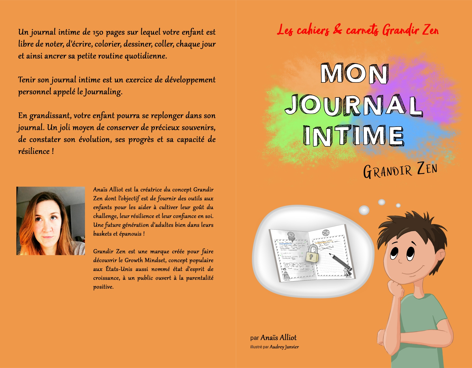 Journal Intime Pour Enfant Grandir Zen serapportantà Journal Pour