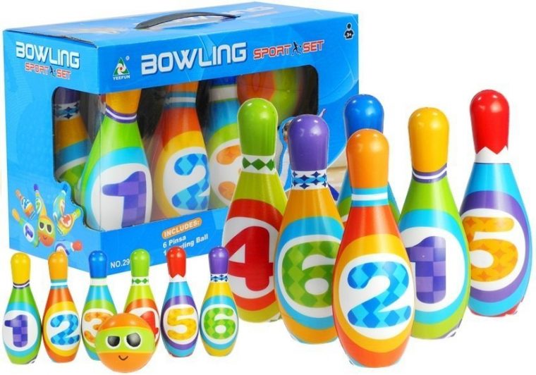 Kegel Mit Ziffern Bowling Für Kleine Kinder Kegel dedans Spiele Für Kleine Kindern