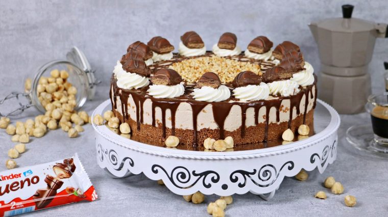 Kinder Bueno Cheesecake – Kuchen Ohne Backen/ Kinder Bueno dedans Kinderkuchen Ohne Backen