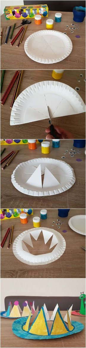 Kleinkinder Bastelidee: Diy Pappteller Krone Und Hüte intérieur Märchen Kleinkinder