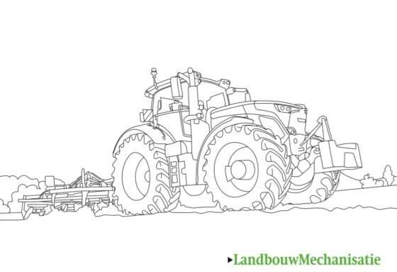 Kleurplaat Tractor Claas pour Dessin Tracteur Claas