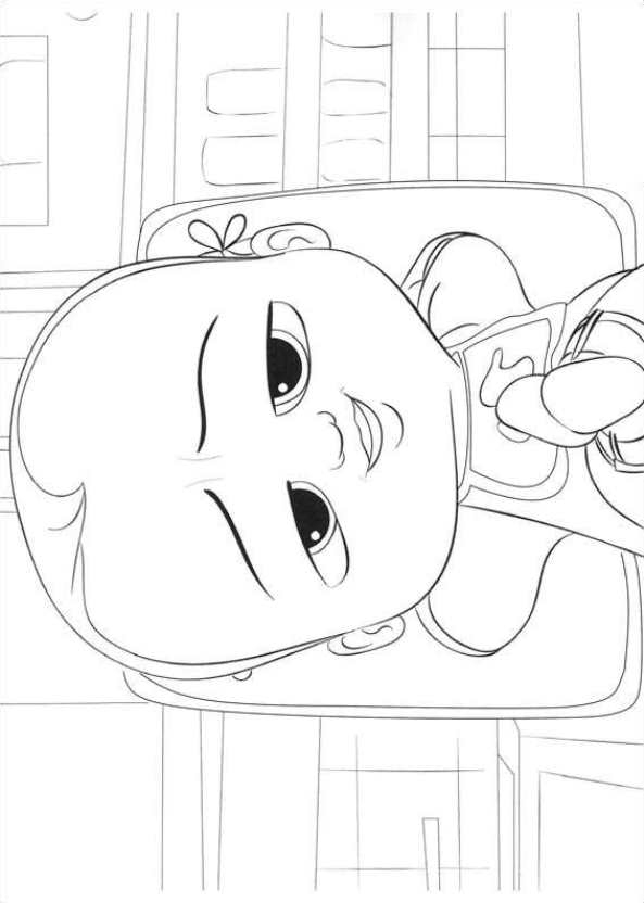 Kleurplaten En Zo » Kleurplaten Van Boss Baby Destiné pour Coloriage Baby Boss