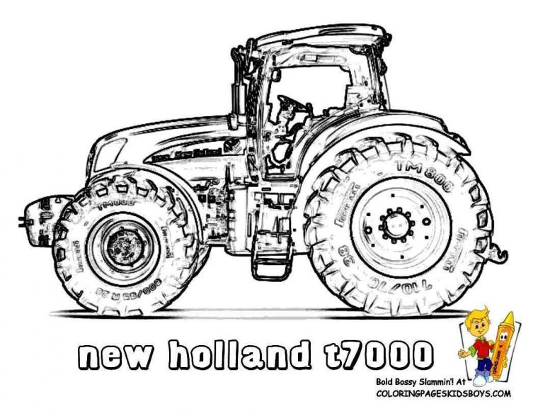 Kleurplaten Tractor Fendt intérieur Coloriage Fendt