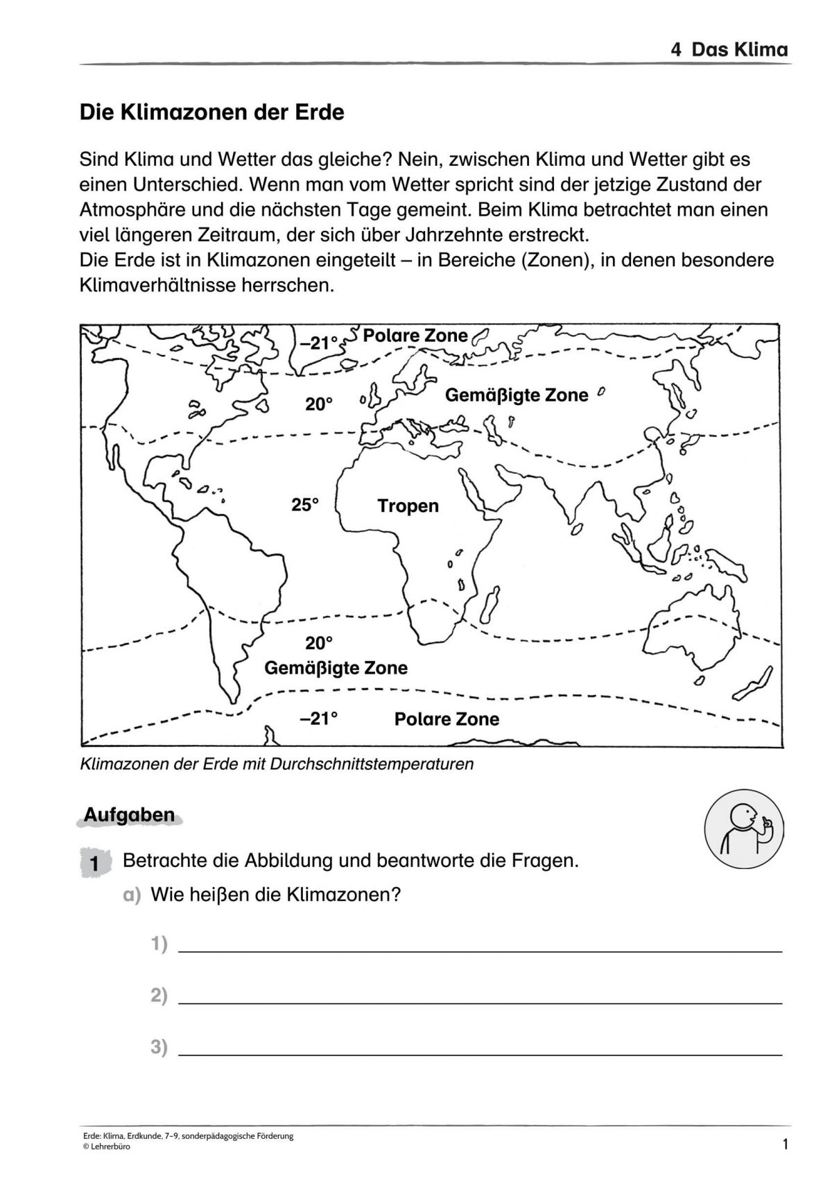 Klimazonen Der Erde | German Grammar, School, Sheet Music avec Europa