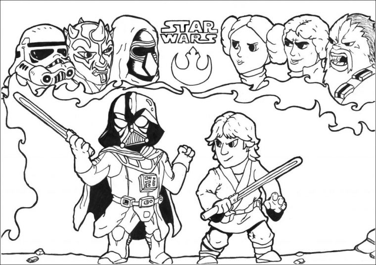 Kylo Ren Coloring Pages – Best Coloring Pages For Kids dedans Dessin Star Wars Kawaii