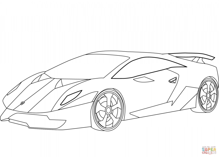 coloring pages of lamborghinis