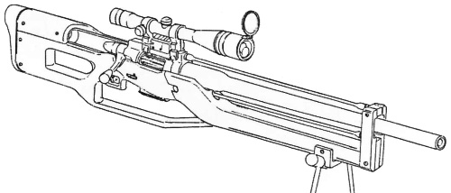 Les Fusils De Précision destiné Fusil Coloriage