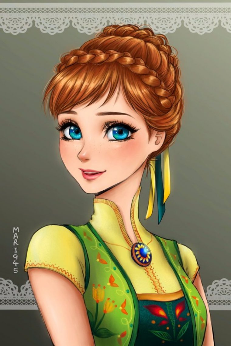 Les Princesses Disney Style Anime Manga à Dessin De Princesse