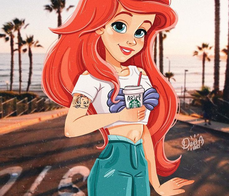 Les Princesses Disney Version Modernes De Daria Artemieva avec Dessin De Princesse Manga