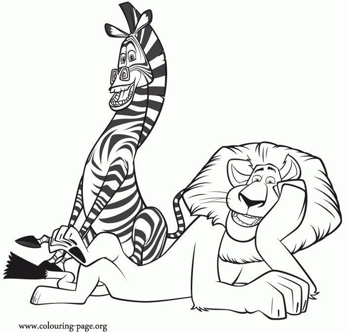 Madagascar – Madagascar 3: Europe'S Most Wanted Coloring encequiconcerne Coloriage Madagascar 3