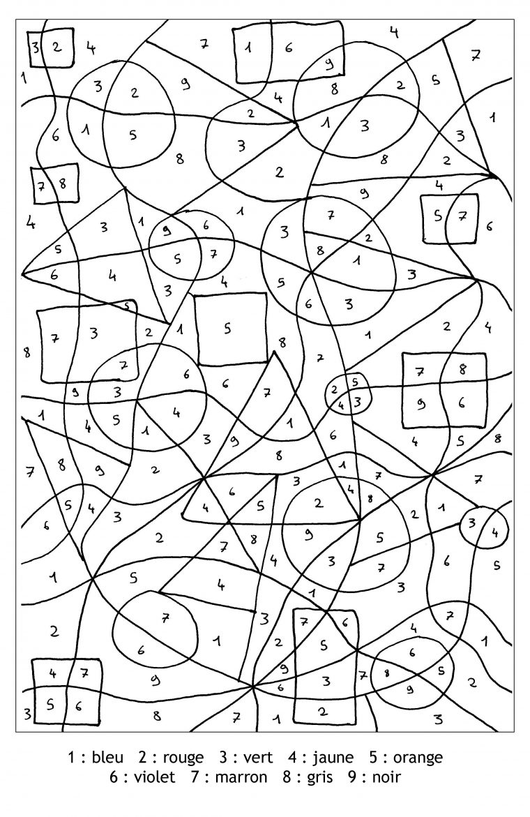 Magique Chiffres Formes – Coloriage Magique – Coloriages serapportantà Coloriage Chiffré