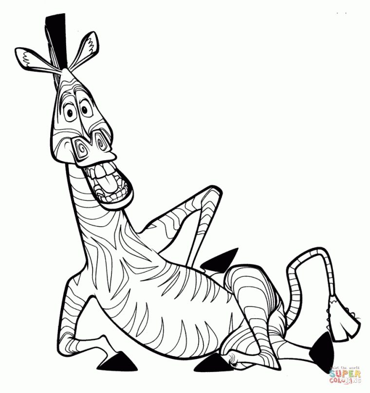 Marty Coloring Page | Free Printable Coloring Pages serapportantà How To Draw Marty From Madagascar