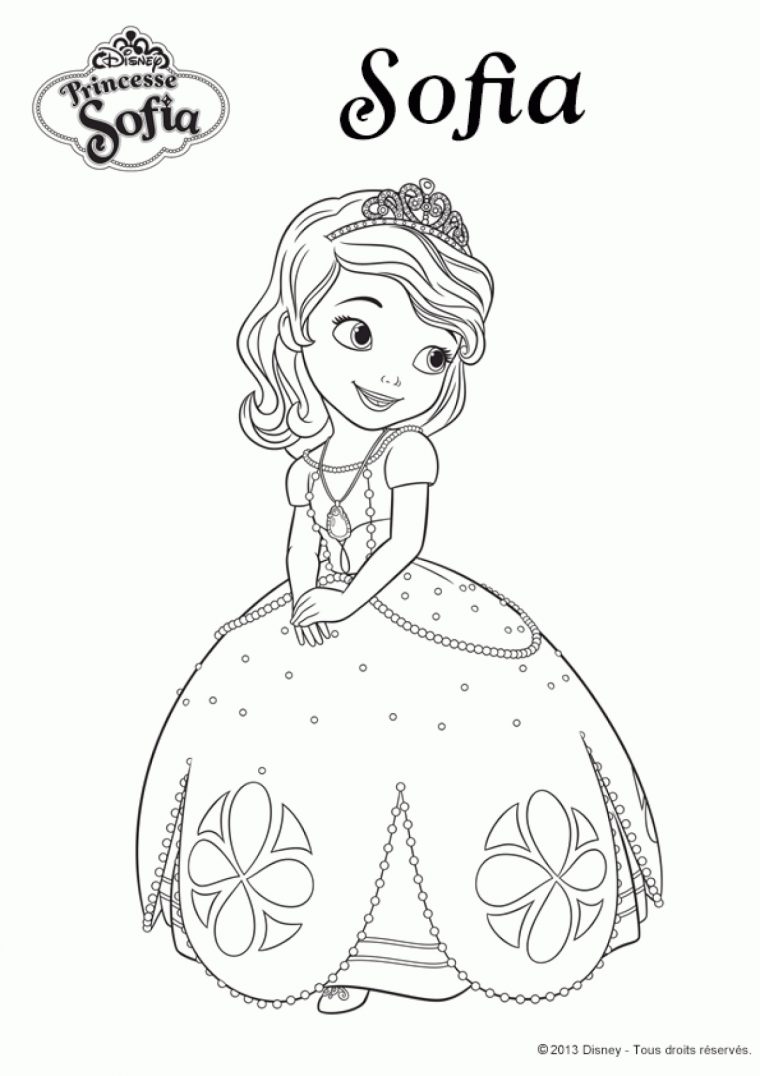 Meilleur Princesse Sofia Coloriage Aperçu dedans Princesse A Colorier