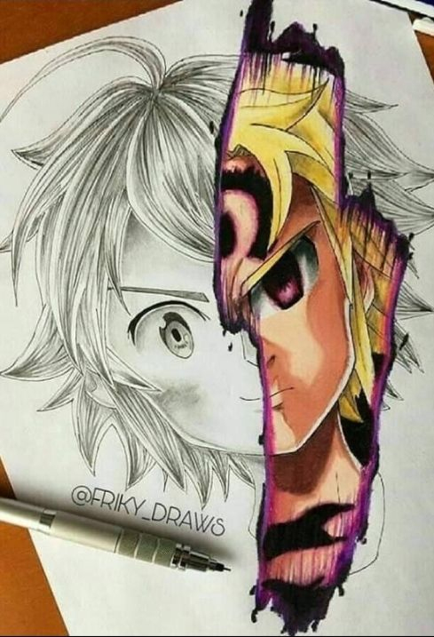 Meliodas | Anime Drawing Styles, Seven Deadly Sins Anime à Dessin Meliodas A Imprimer