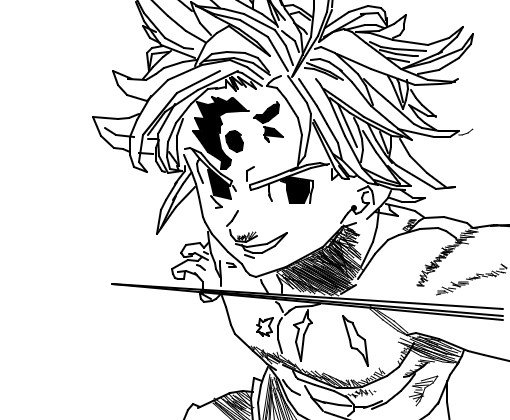 Meliodas P/Kindie – Desenho De Moonlight_____ – Gartic pour Dessin Meliodas A Imprimer