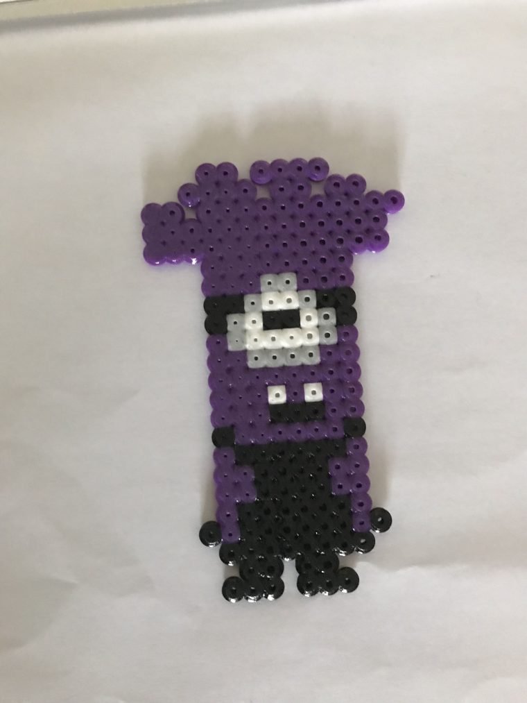 Minion Violet Pixel Art | Bijoux Uniques, Cadeaux Faits encequiconcerne Minion Violet Dessin