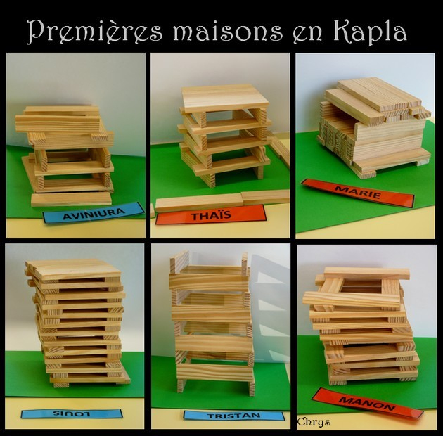 Modèle Kapla Maison intérieur Construction Kapla Simple