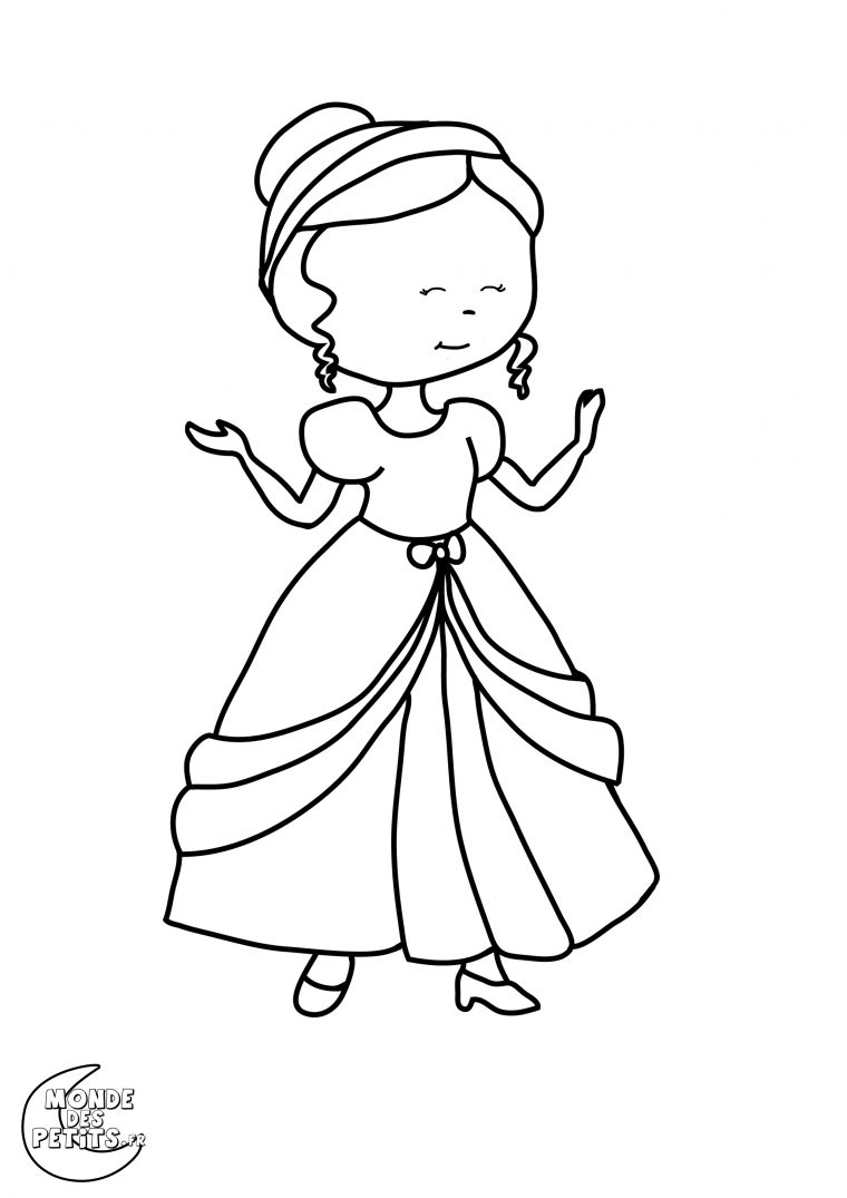 Monde Des Petits – Coloriages À Imprimer à Coloriage Princesse A Imprimer