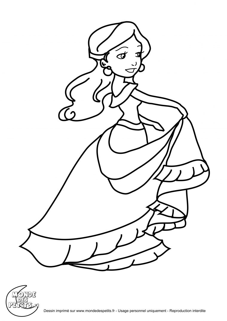 Monde Des Petits – Coloriages À Imprimer destiné Coloriage De Princesse À Imprimer