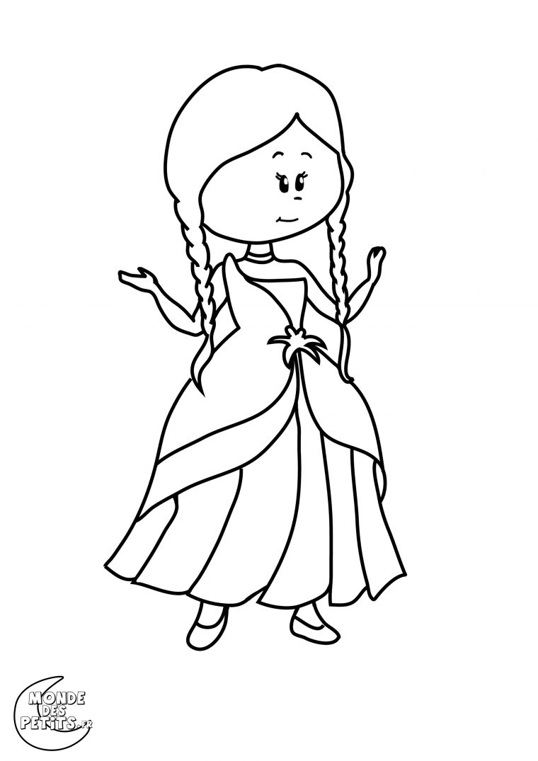 Monde Des Petits – Coloriages À Imprimer serapportantà Princesse A Colorier