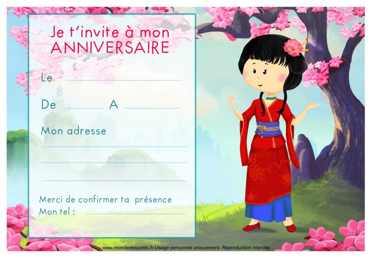 Monde Des Petits – Par Thème serapportantà Carte D Invitation À Imprimer