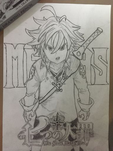 Nanatsu No Taizai Sketch One: Meliodas | Anime Amino pour Dessin Meliodas A Imprimer