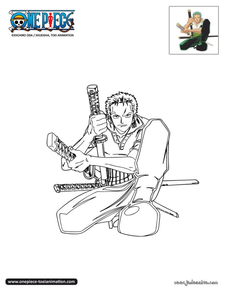 Nouveau Coloriage One Piece Zoro 2 Ans Plus Tard A encequiconcerne Coloriage De One Piece