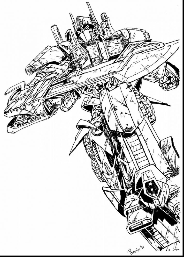 Optimus Prime Coloring Page At Getdrawings | Free Download destiné Transformers A Colorier