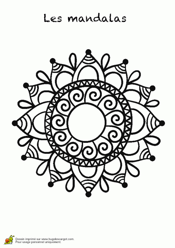 , Page 15 Sur 30 Sur Hugolescargot | Coloriage Mandala avec Hugo L Escargot Mandala