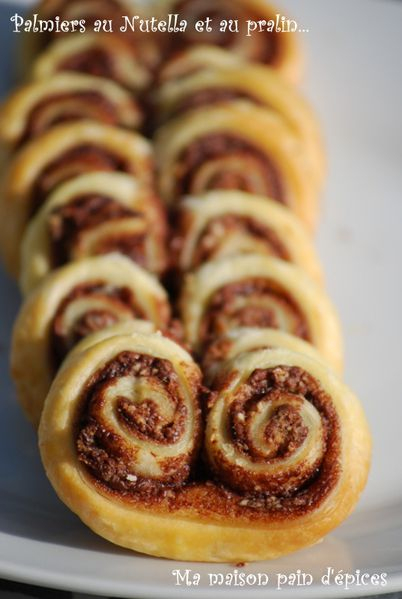 Palmiers Au Nutella Et Au Pralin avec Palmiers Au Nutella