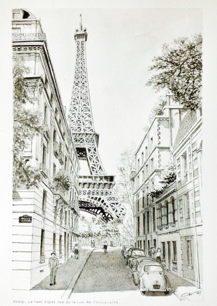 Paris Tour Eiffel Dessin Facile : Pourquoi Pas En Français intérieur Comment Dessiner Une Tour Eiffel