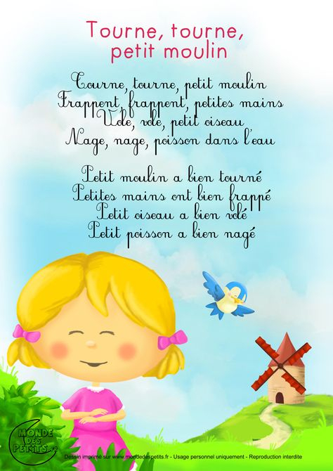 Paroles_Tourne, Tourne, Petit Moulin | Danses Enfantines concernant Tourne Tourne Petit Moulin Paroles Pdf