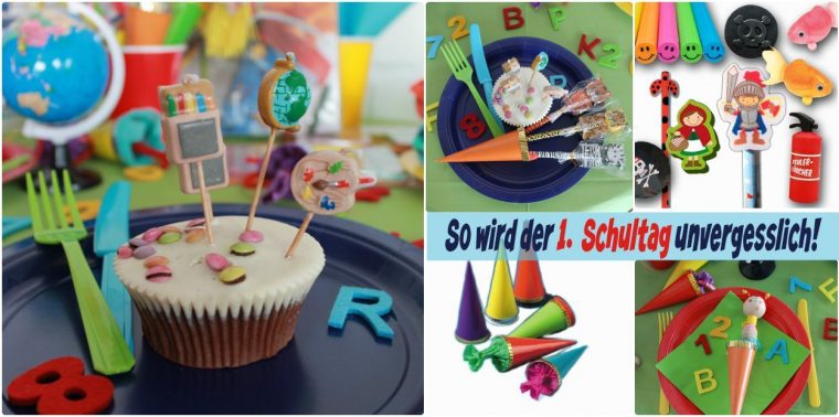 Partydeko | Dank Zuckertüte Fällt Die Einschulung Leicht intérieur Ideen Zum Schulanfang