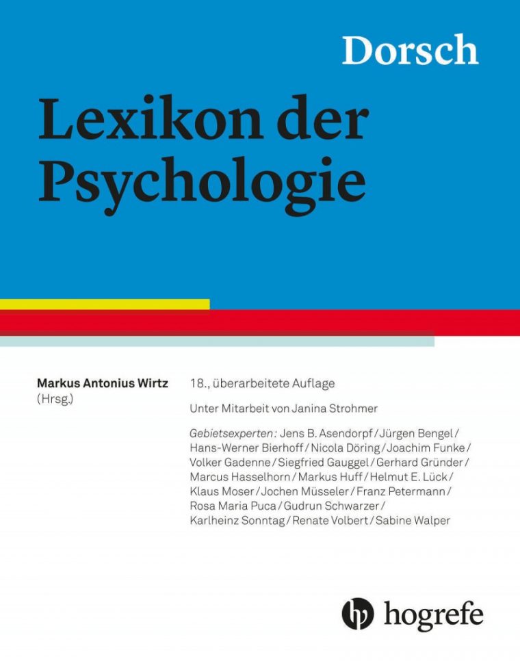 (Pdf) Dorsch – Lexikon Der Psychologie (18. Auflage) encequiconcerne Bedeutung Der Tiere In Der Psychologie