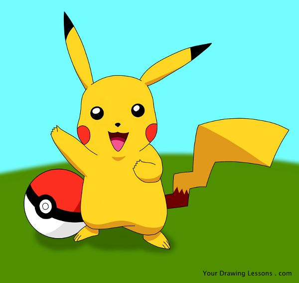 Pikachu Drawing | A Drawing Of Pikachu From The Nintendo avec Dessin Pikachu Couleur