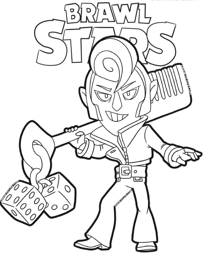 Pin Auf Libros Para Pintar avec Coloriage Brawl Stars Emeri