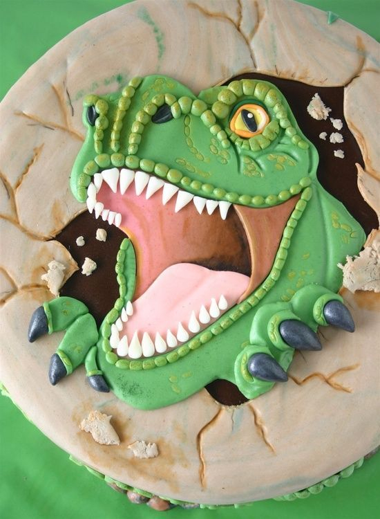 Pin By Balloonas On ***Dino Cake*** To Bake | T Rex Cake dedans Kindergeburtstag Dinosaurier