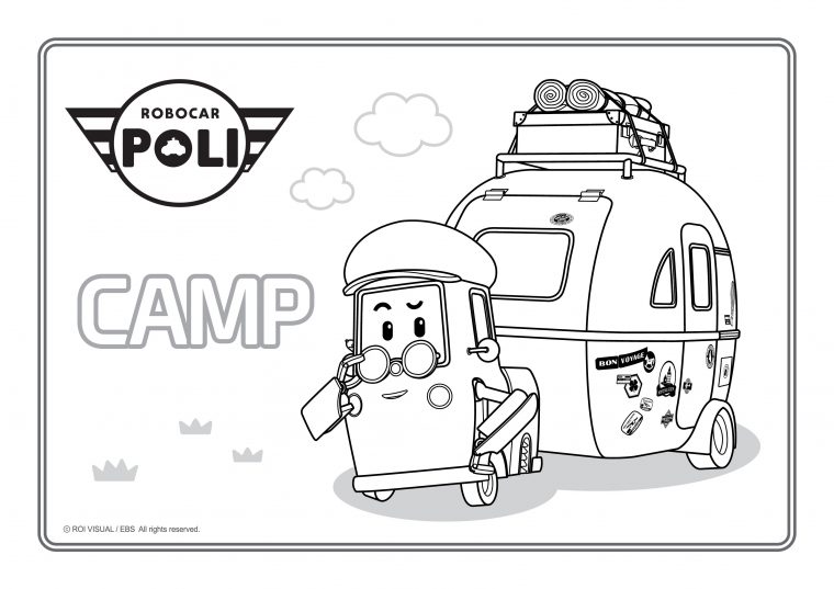 Pin By 조윤지 On Robocar Poli | Robocar Poli, Preschool à Coloriage Robocar