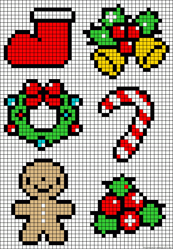 Pixel Art Noel Polaire – Sapin De Noël Et Cadeaux • Pixel serapportantà Pixel Art Sapin De Noël