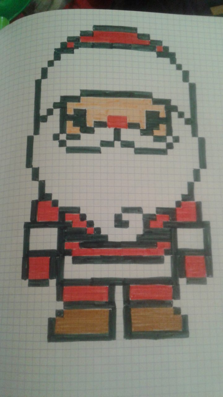 Pixel Art Pere Noel – Primanyc à Pere Noel Pixel Art