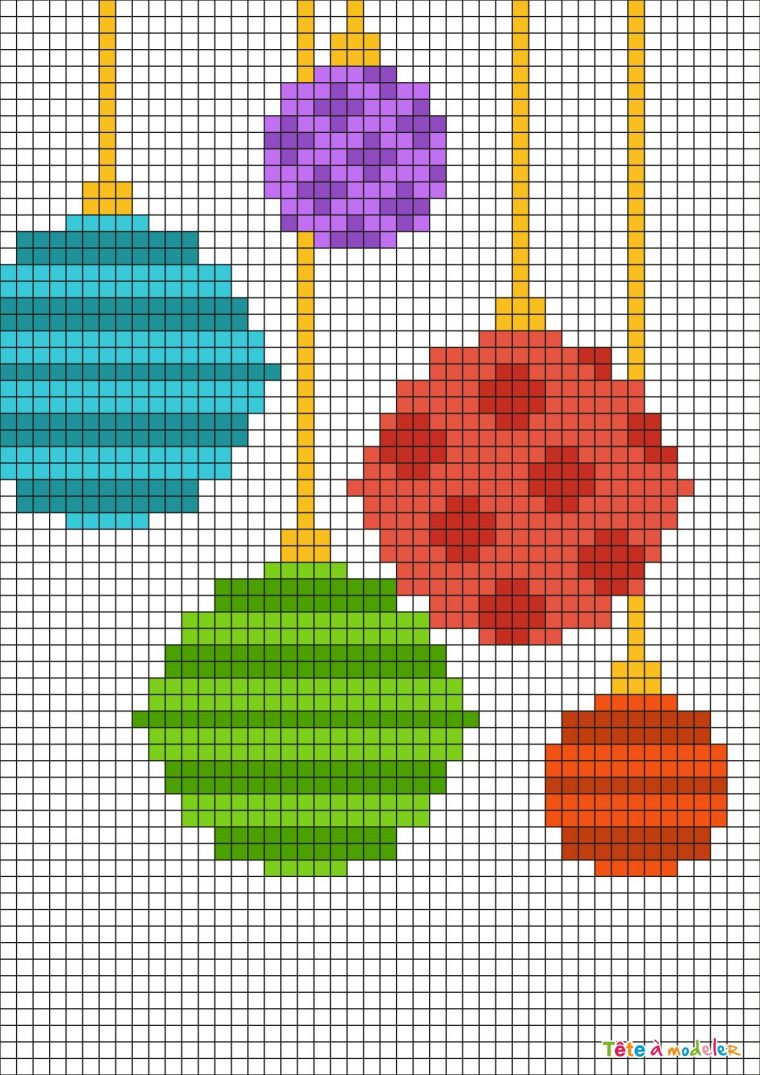 Pixel Art Sapin De Noël : +31 Idées Et Designs Pour Vous avec Pixel Art Sapin De Noël