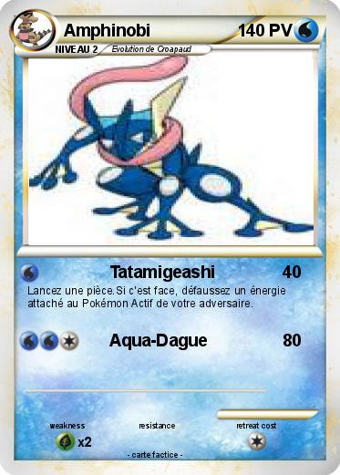 Pokémon Amphinobi 15 15 – Tatamigeashi – Ma Carte Pokémon concernant Coloriage Pokemon Amphinobi