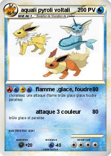 Pokémon Aquali Pyroli Voltali – Flamme ,Glace, Foudre – Ma pour Coloriage Pokemon Aquali