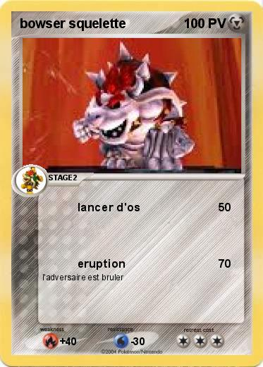 Pokémon Bowser Squelette 14 14 – Lancer D'Os – Ma Carte dedans Coloriage Bowser Squelette