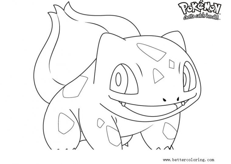 Pokemon Coloring Pages Bulbasaur – Free Printable Coloring tout Bulbizarre Coloriage