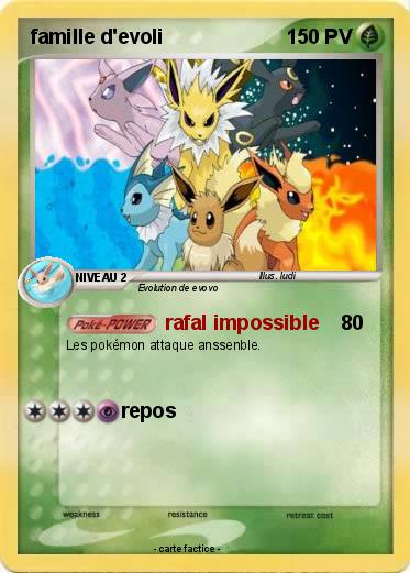 Pokémon Famille D Evoli 9 9 – Rafal Impossible – Ma Carte avec Coloriage Pokemon Famille Evoli A Imprimer